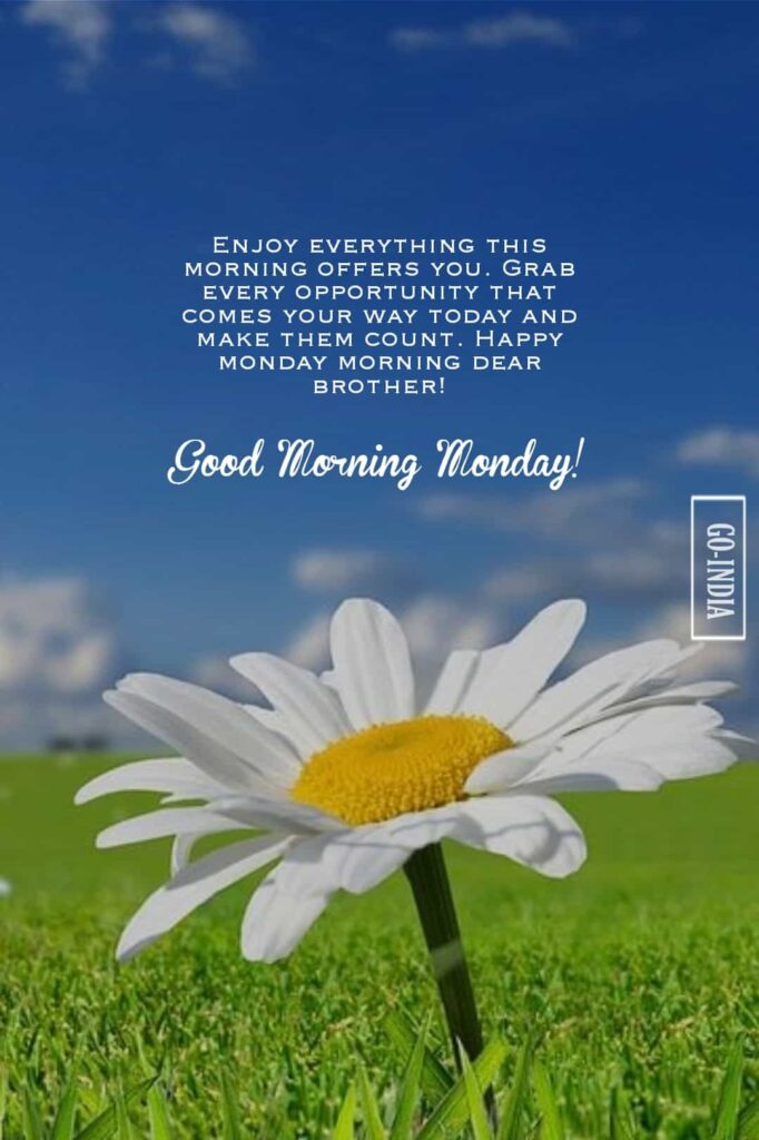 Good Morning Monday Wishes for Brother