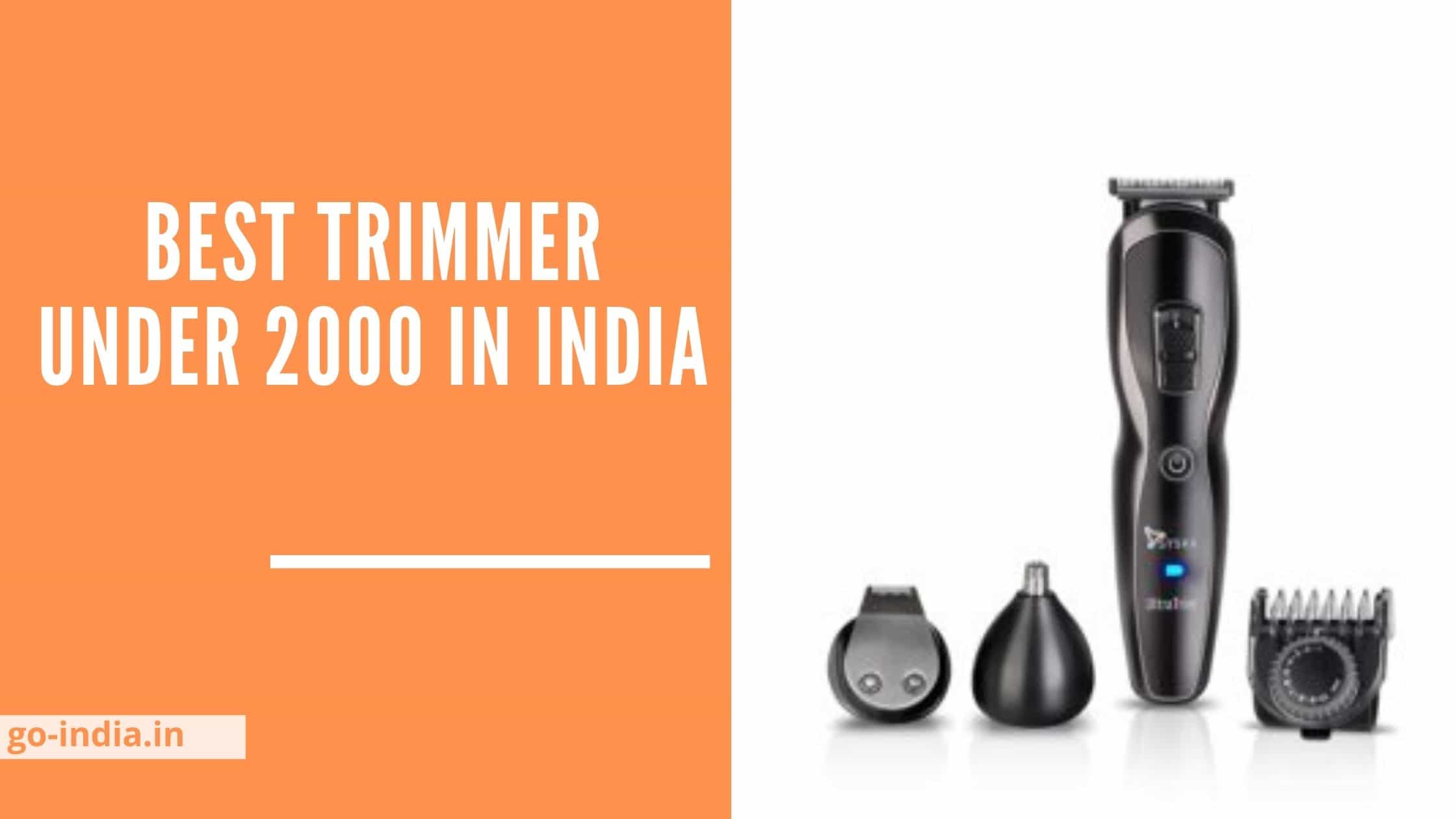 [Men’s Special] Best Trimmer Under 2000 in India