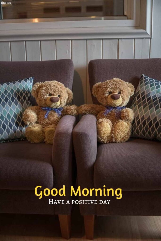 cute good morning teddy bear images