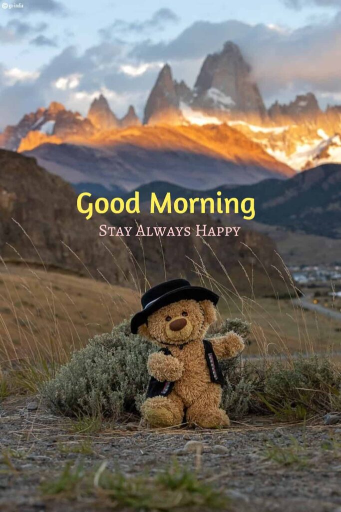 good morning teddy bear wallpaper download