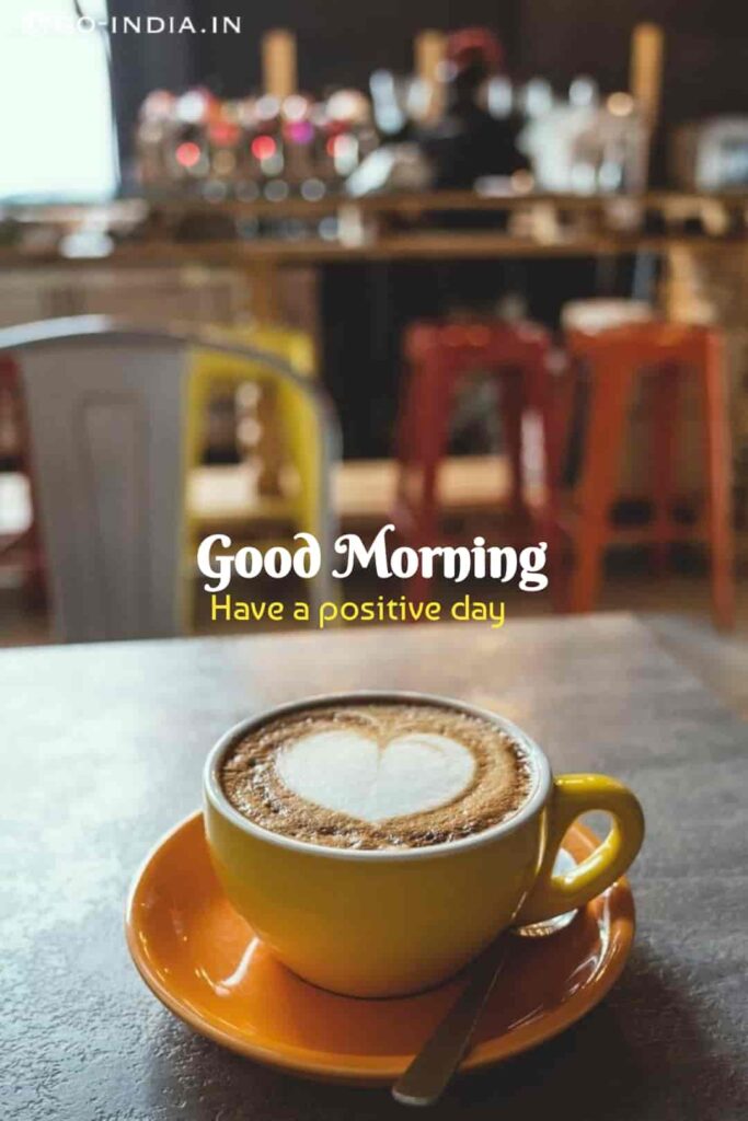 good morning with coffee images with heart
