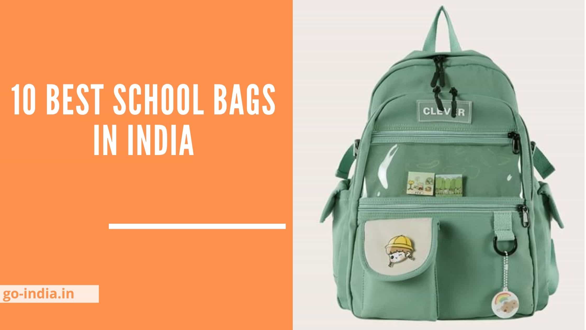 10 Best School Bags in India 2022 – Expert Reviews & Buying Guide