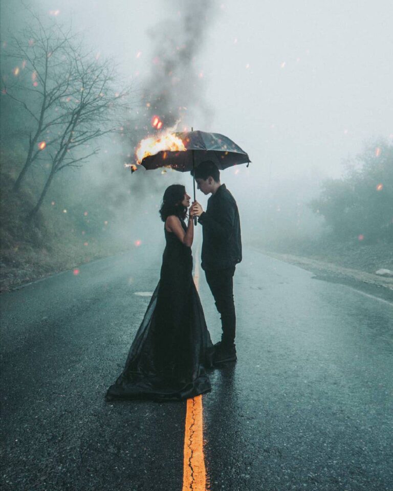 images of rainy season with couple