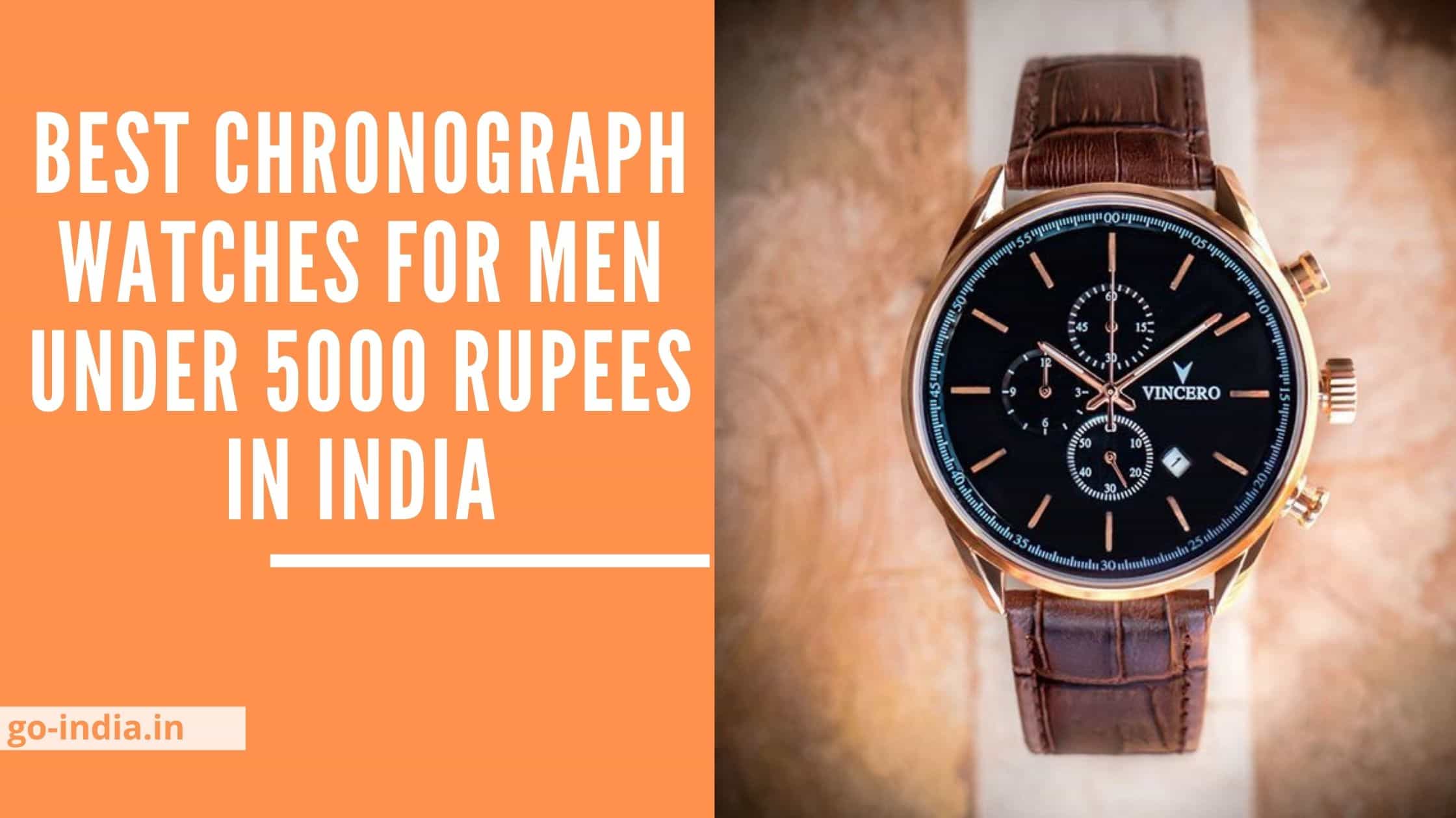 Top 10 Best Chronograph Watches For Men Under 5000 Rupees in India 2022
