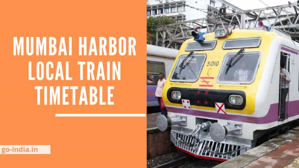 Mumbai Harbor Local Train Timetable