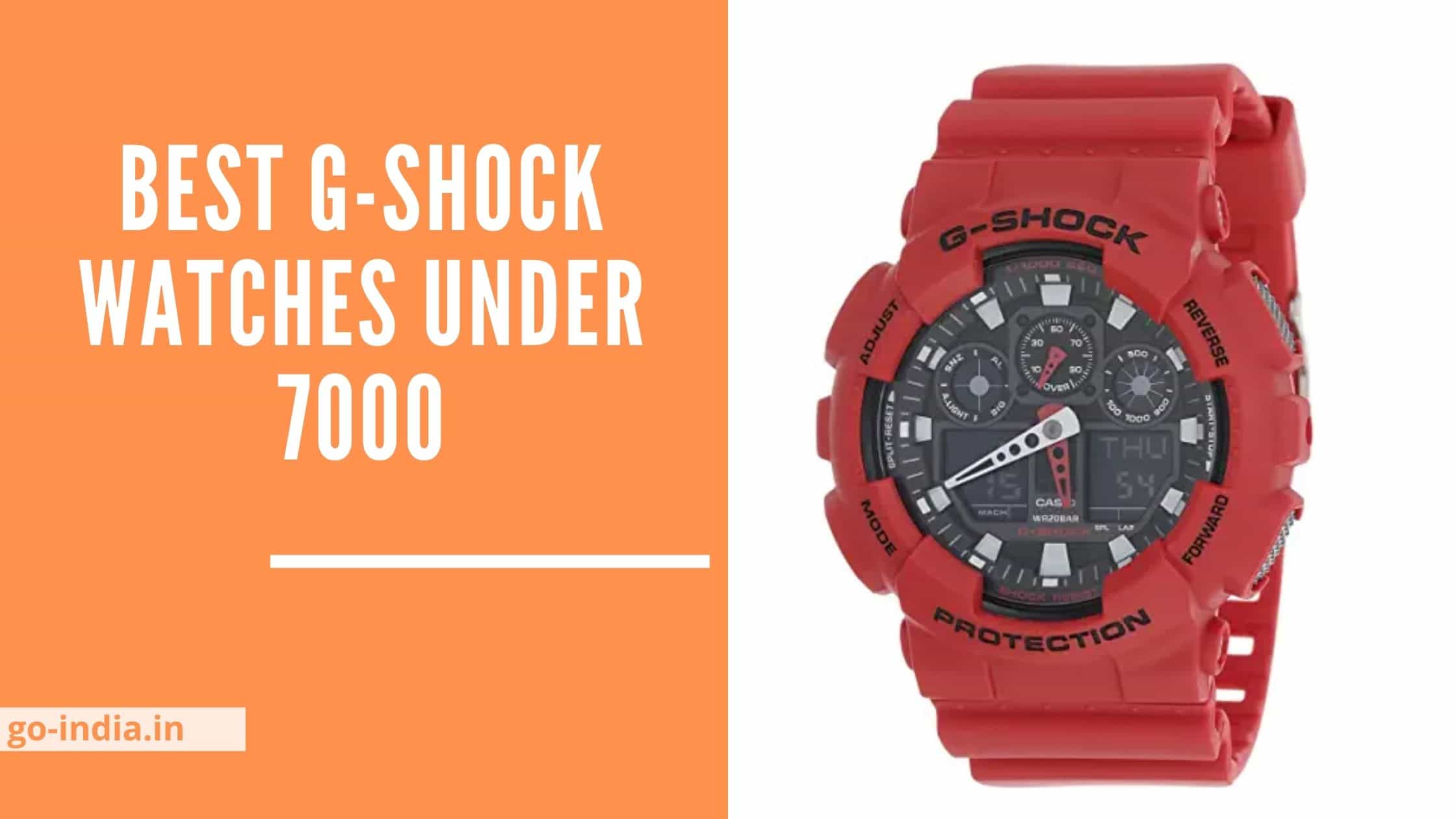 Top 10 Best G-Shock Watches Under 7000 in India 2022
