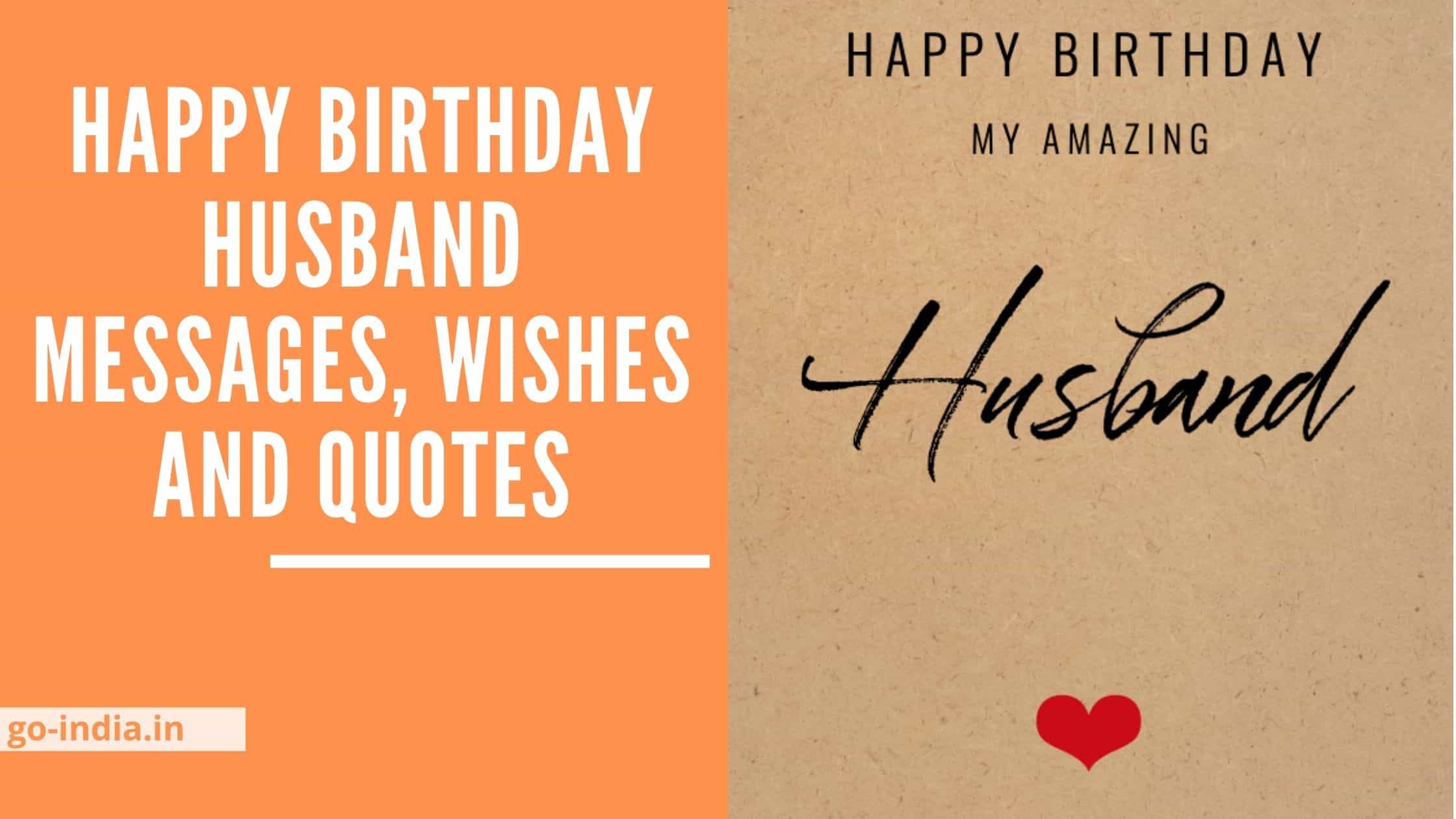 Happy Birthday Husband Messages, Wishes and Quotes