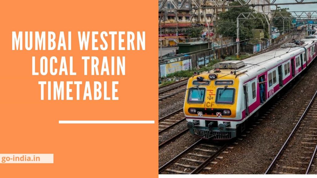 Mumbai Western Local Train Timetable