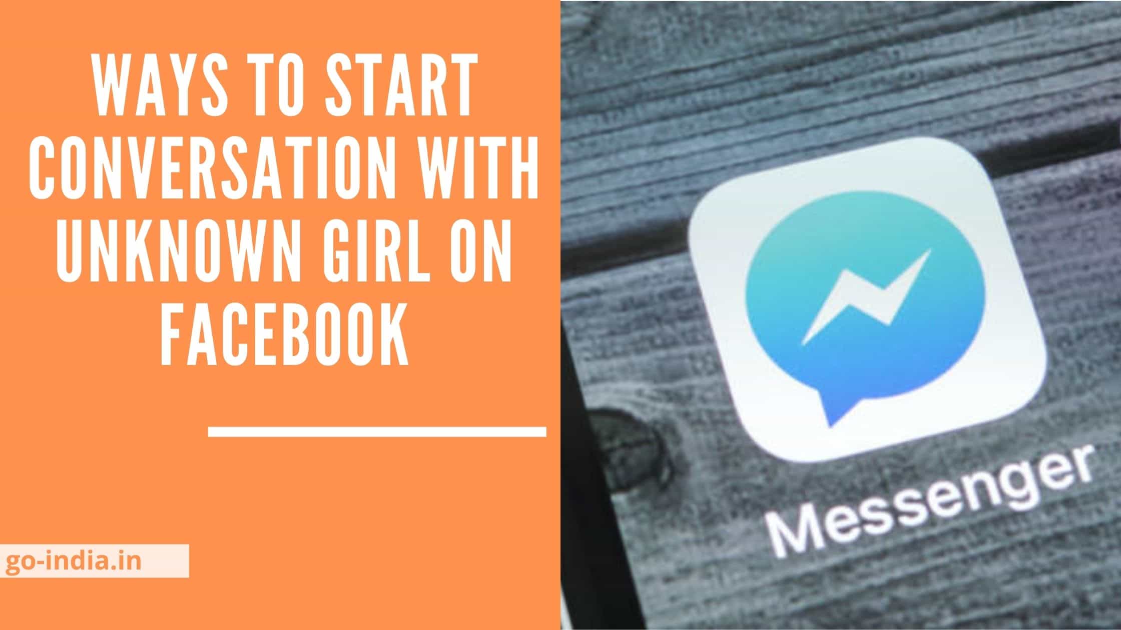 A girl start facebook with a conversation on How to