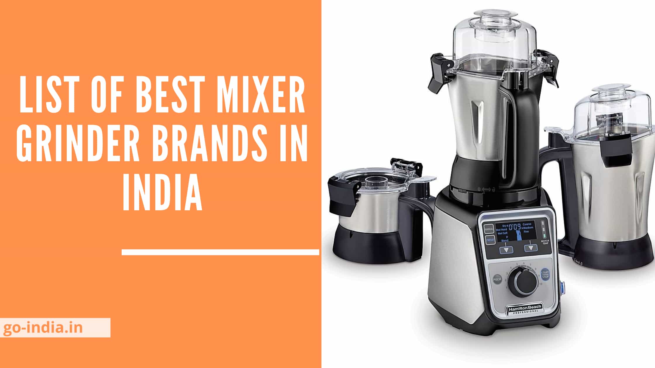 List Of Best Mixer Grinder Brands in India